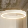 Lampadari Moderni-Selezionato da Mazzolaluce Lampadario da cucina anello bianco led 3000k 60cm dimmerabile