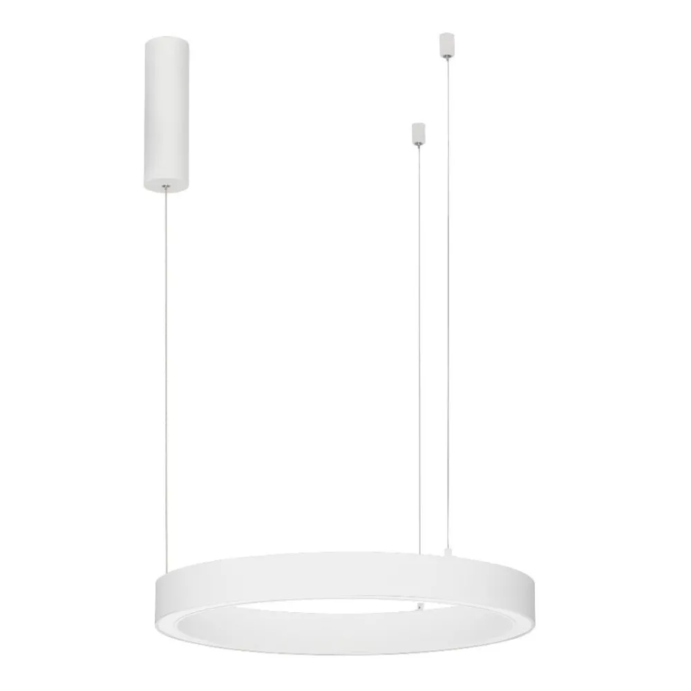 Lampadari Moderni-Selezionato da Mazzolaluce Lampadario da cucina anello bianco led 3000k 60cm dimmerabile