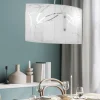 Lampadari Cucina-Selezionato da Mazzolaluce Lampadario da cucina bianco in vetro satinato decorato