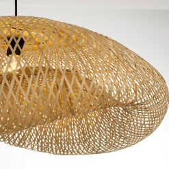 Lampadari Cucina-Selezionato da Mazzolaluce Lampadario da cucina boho in rattan bambu 76 cm