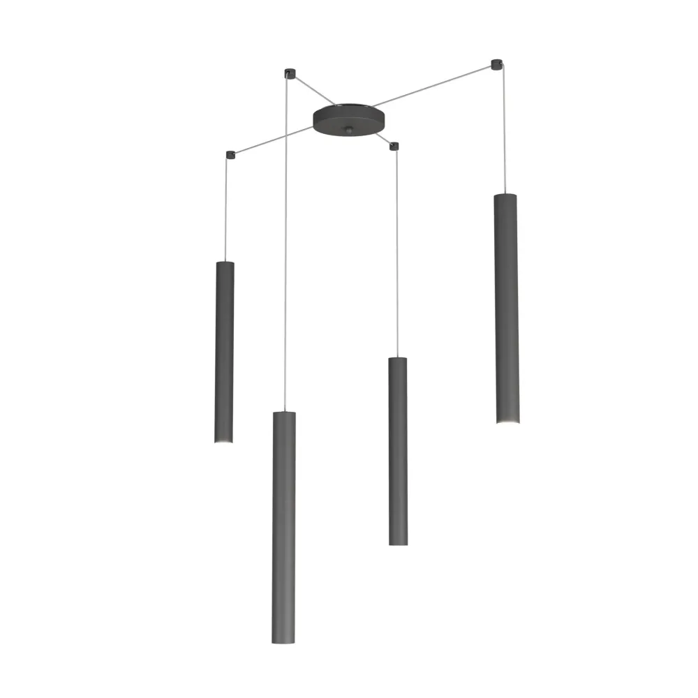 Lampadari Cucina-Top Light Lampadario da cucina cilindri antracite