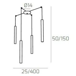 Lampadari Cucina-Top Light Lampadario da cucina con decentramento