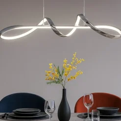 Lampadari Cucina-Selezionato da Mazzolaluce Lampadario da cucina cromato led 4000k design moderno