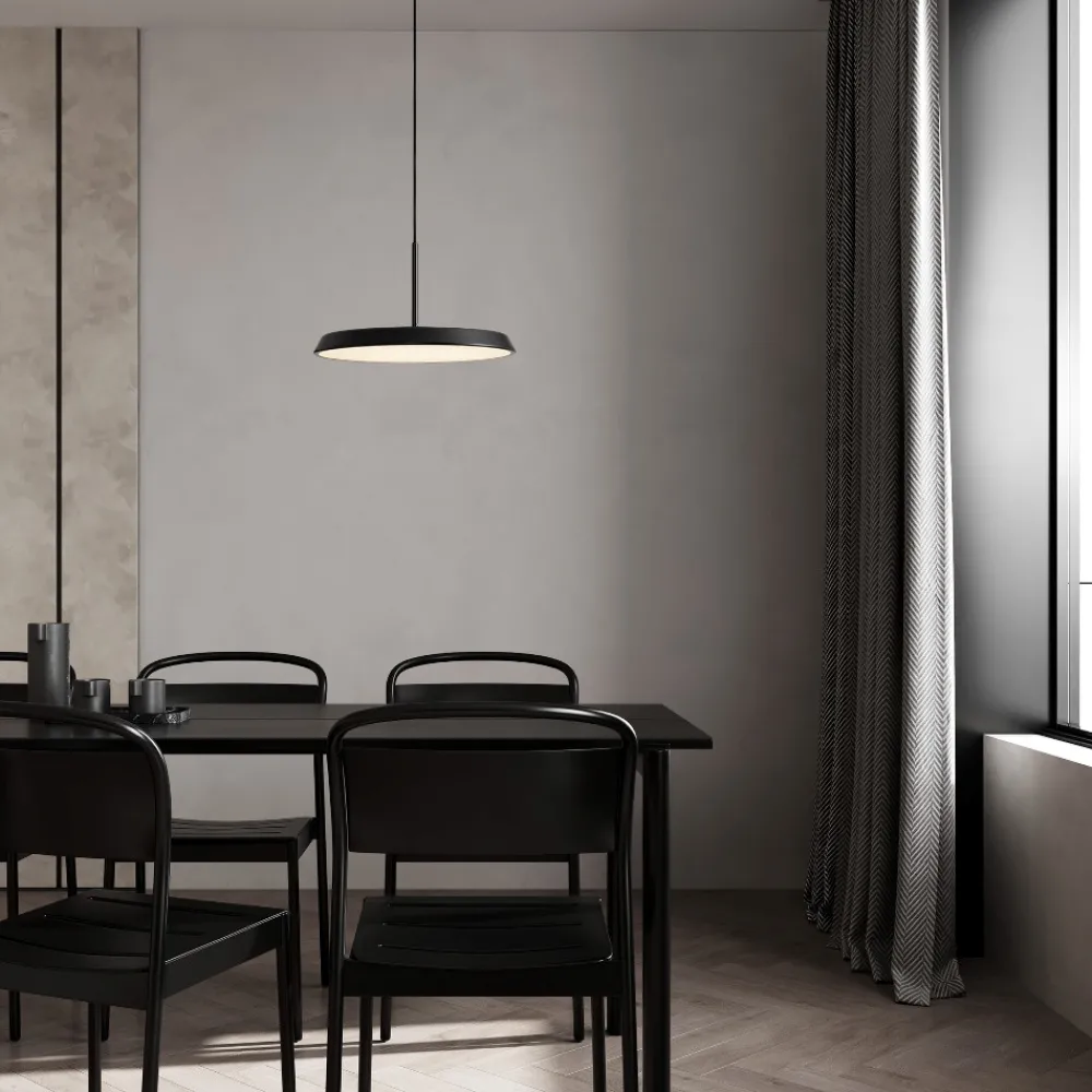 Lampadari Cucina-Selezionato da Mazzolaluce Lampadario da cucina design piatto effetto legno led 3000k