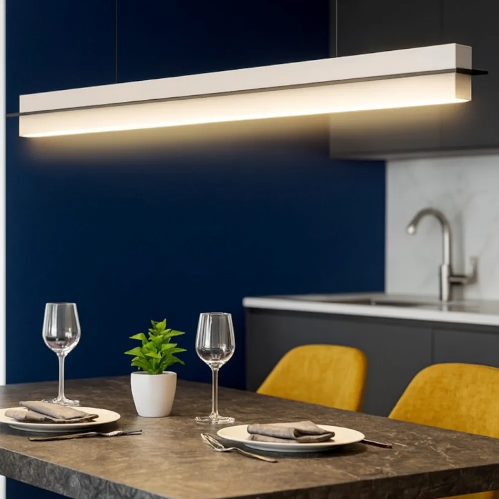 Lampadari Cucina-Selezionato da Mazzolaluce Lampadario da cucina grigio led da 2700k a 5000k dimmerabile