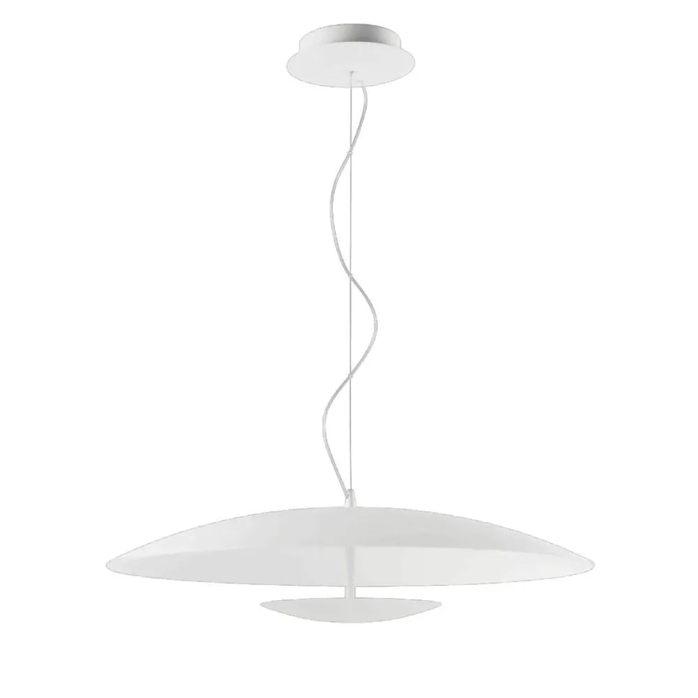 Lampadari Cucina-Linea Light Lampadario da cucina horizon bianco led 34w 3000k
