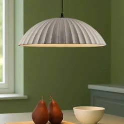 Lampadari Cucina-Selezionato da Mazzolaluce Lampadario da cucina in cemento scanalato