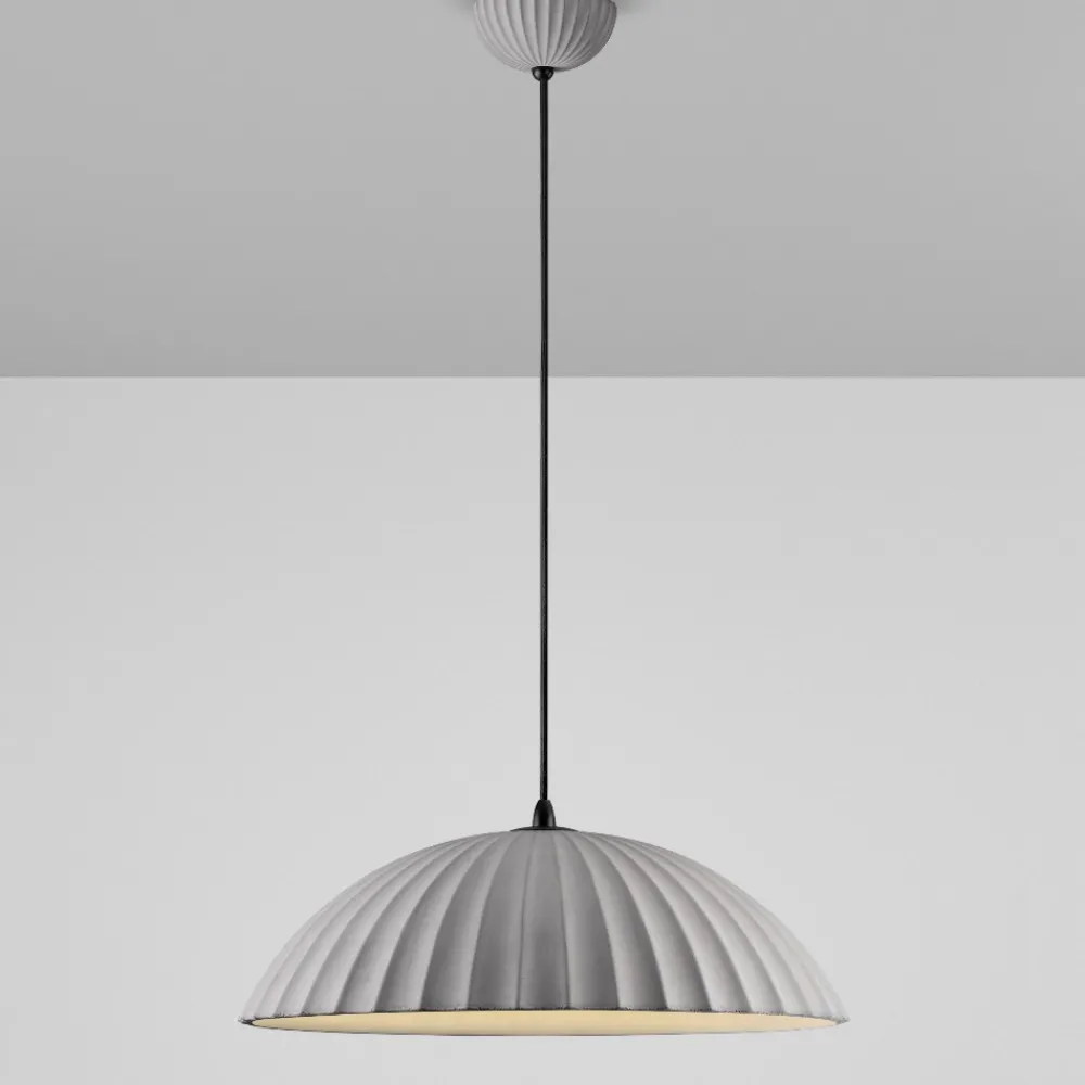 Lampadari Cucina-Selezionato da Mazzolaluce Lampadario da cucina in cemento scanalato