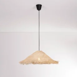 Lampadari Cucina-Selezionato da Mazzolaluce Lampadario da cucina in rattan design rustico