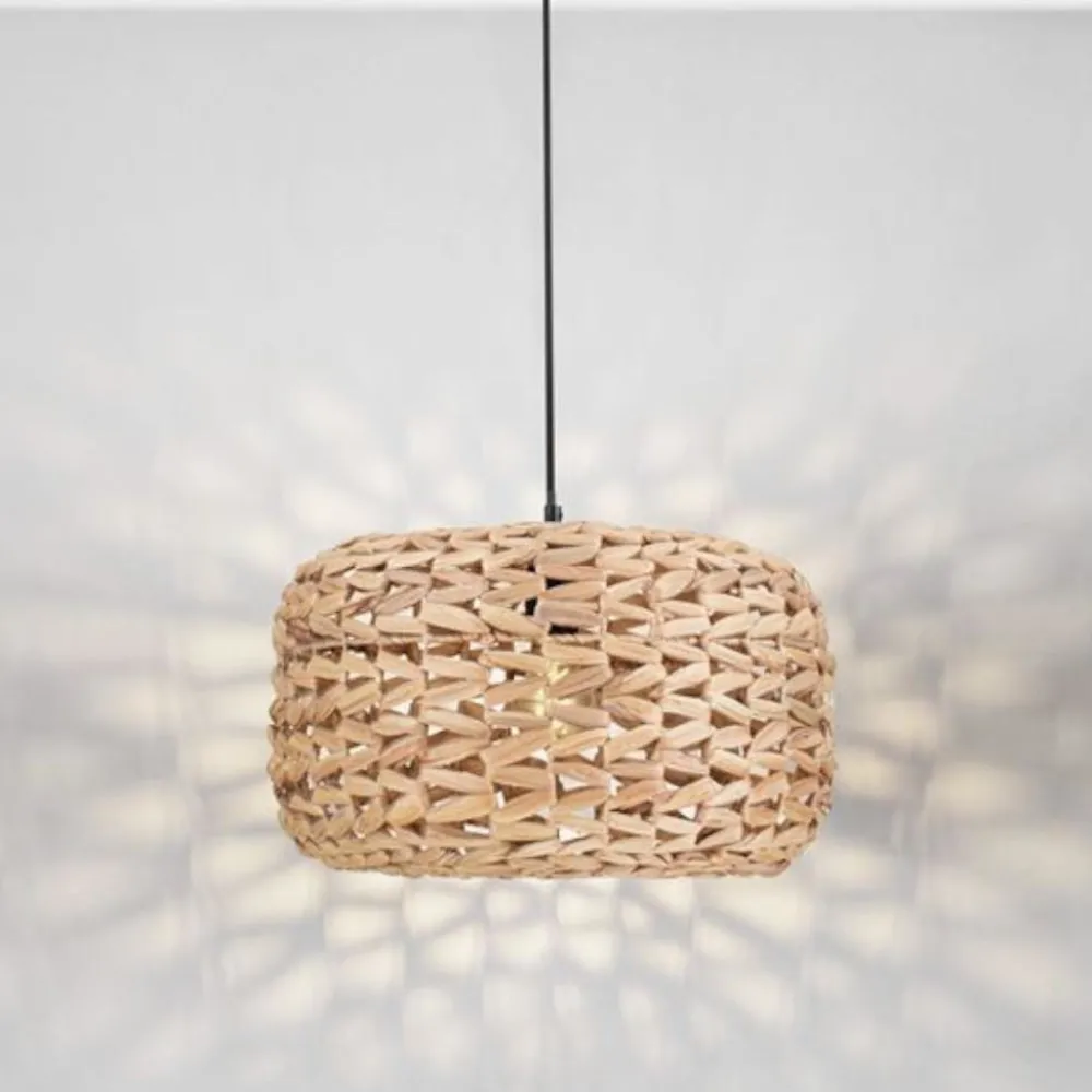 Lampadari Cucina-Selezionato da Mazzolaluce Lampadario da cucina in rattan e corda naturale 40 cm