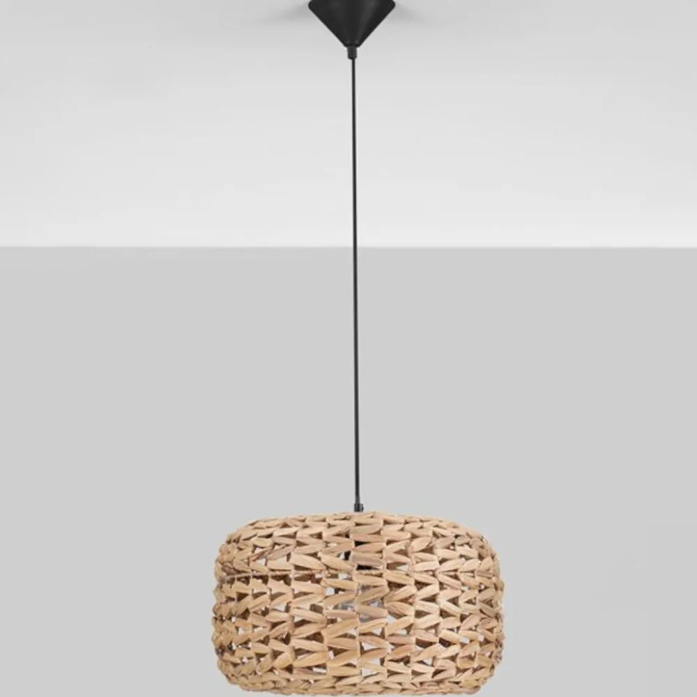 Lampadari Cucina-Selezionato da Mazzolaluce Lampadario da cucina in rattan e corda naturale 40 cm