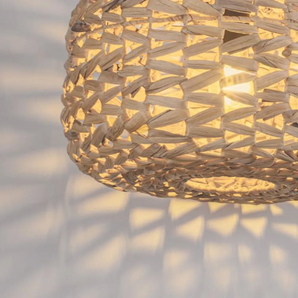 Lampadari Cucina-Selezionato da Mazzolaluce Lampadario da cucina in rattan e corda naturale 40 cm
