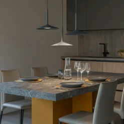 Lampadari Cucina-Linea Light Lampadario da cucina led 19w 3000k poe p3 grigio