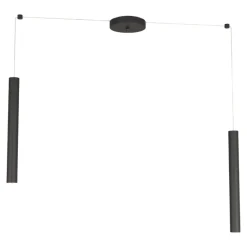 Lampadari Cucina-Top Light Lampadario da cucina luci decentrate cilindri nero