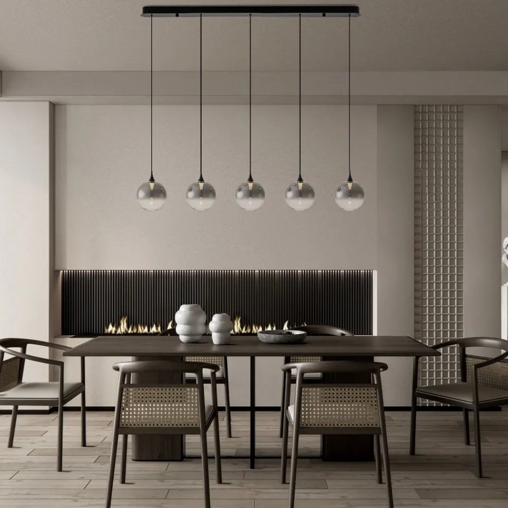 Lampadari Cucina-Selezionato da Mazzolaluce Lampadario da cucina 5 luci moderno led 3000k dimmerabile
