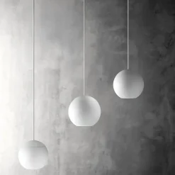 Lampadari Cucina-Gea Luce Lampadario da cucina 3 luci sfere led 3000k guya bianco