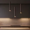 Lampadari Cucina-Top Light Lampadario da cucina marrone tre luci decentramento