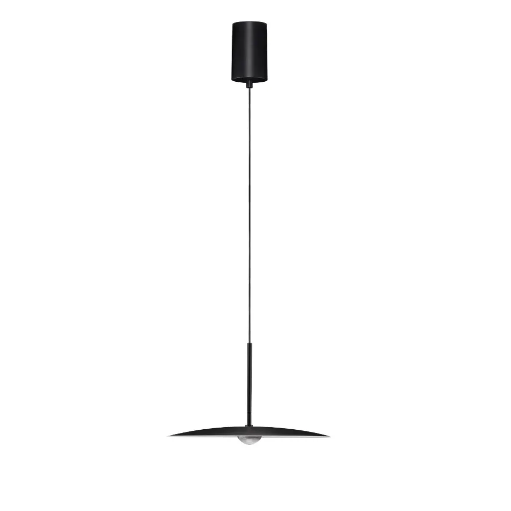 Lampadari Cucina-Selezionato da Mazzolaluce Lampadario da cucina minimal tonda nera led 3000k