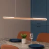 Lampadari Cucina-Selezionato da Mazzolaluce Lampadario da cucina moderna marrone led 28w dimmerabile