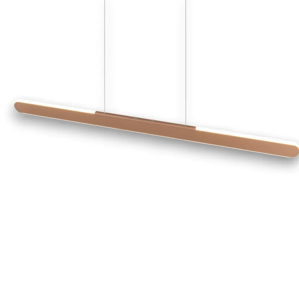 Lampadari Cucina-Selezionato da Mazzolaluce Lampadario da cucina moderna marrone led 28w dimmerabile