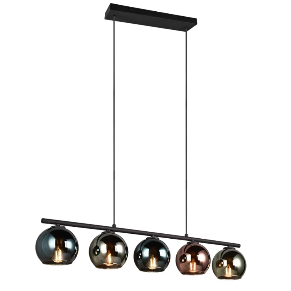 Lampadari Cucina-Selezionato da Mazzolaluce Lampadario da cucina moderna sfere effetto specchio multicolor