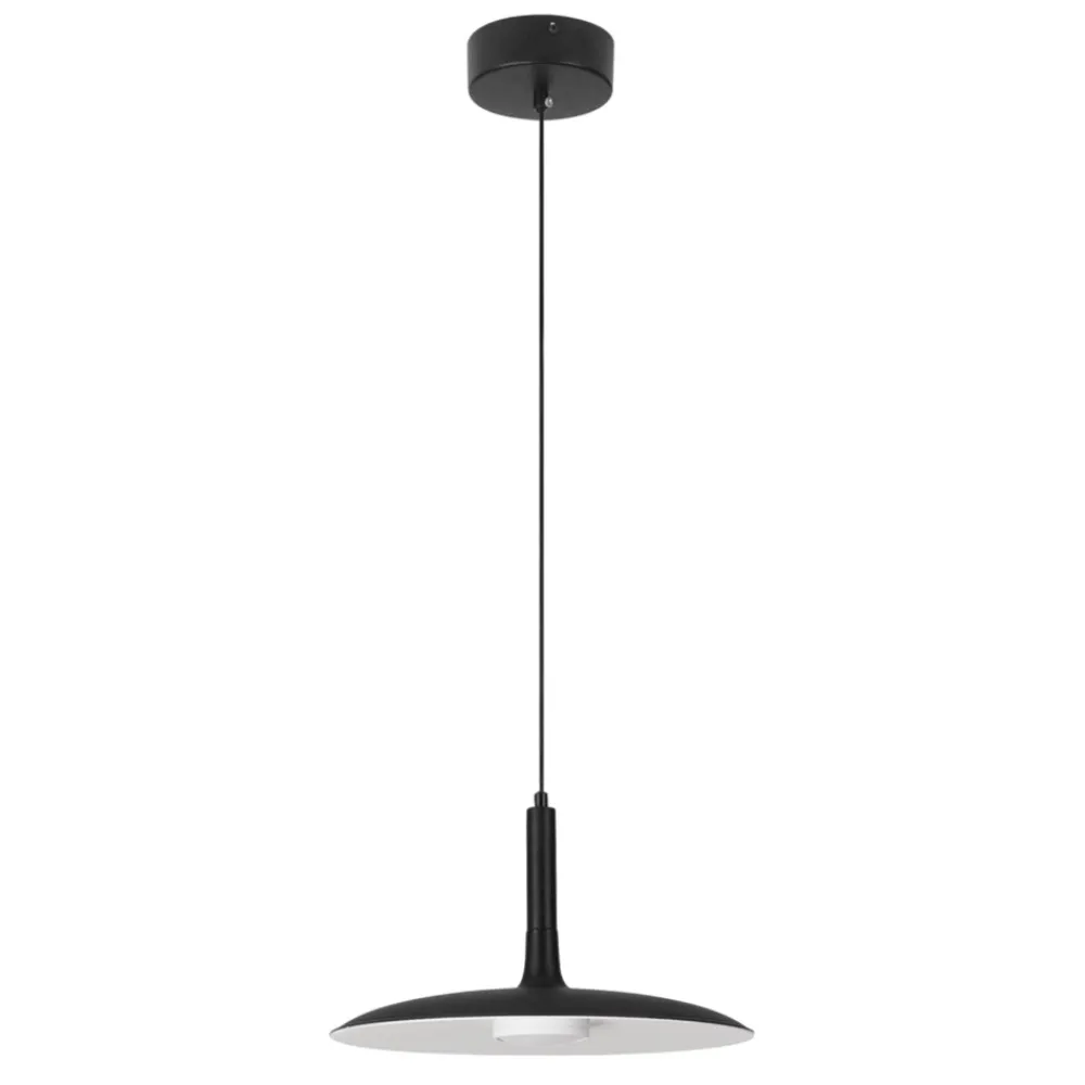 Lampadari Cucina-Selezionato da Mazzolaluce Lampadario da cucina moderna nero led 12w 3000k