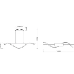 Lampadari Cucina-Selezionato da Mazzolaluce Lampadario da cucina moderna led 4000k dimmerabile