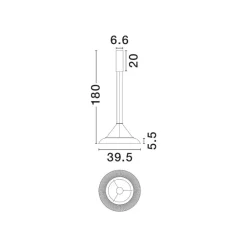Lampadari Cucina-Selezionato da Mazzolaluce Lampadario da cucina moderna bianco design rotondo