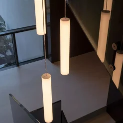 Lampadari Cucina-Linea Light Lampadario da cucina multipla 3 cilindri led tu-v