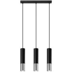 Lampadari Cucina-Selezionato da Mazzolaluce Lampadario da cucina nero cromo