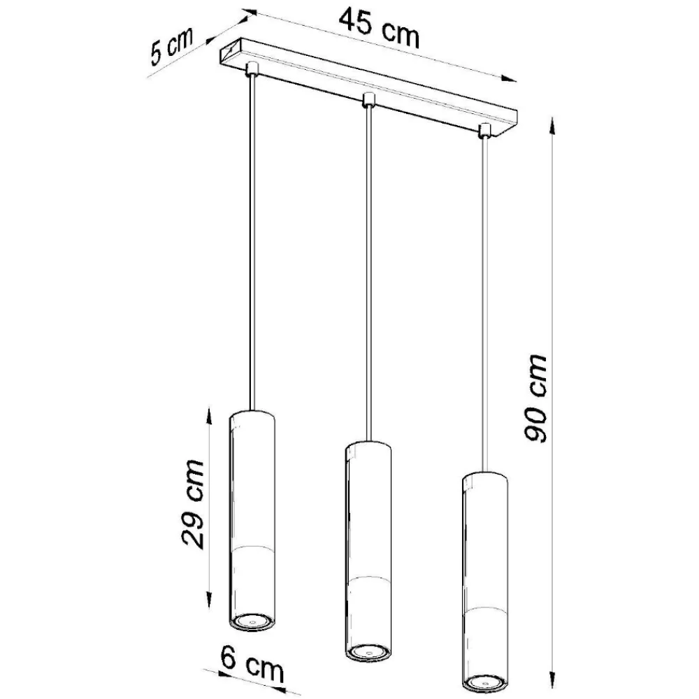 Lampadari Cucina-Selezionato da Mazzolaluce Lampadario da cucina nero cromo