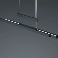 Lampadari Cucina-Selezionato da Mazzolaluce Lampadario da cucina nero led da 2700k a 5000k estendibile