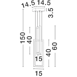Lampadari Cucina-Selezionato da Mazzolaluce Lampadario da cucina nero led 3200k design moderno