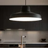 Lampadari Cucina-Linea Light Lampadario da cucina nero miguel led 3000k