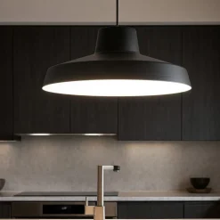 Lampadari Cucina-Linea Light Lampadario da cucina nero miguel led 3000k