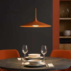 Lampadari Cucina-Linea Light Lampadario da cucina poe plus terracotta led 15w 3000k