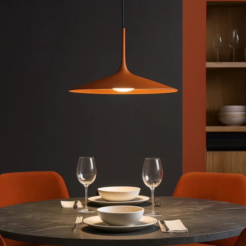 Lampadari Cucina-Linea Light Lampadario da cucina poe plus terracotta led 15w 3000k