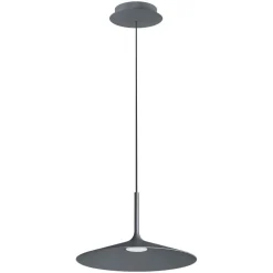 Lampadari Cucina-Linea Light Lampadario da cucina poe plus grigio led 15w 3000k