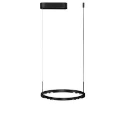 Lampadari Cucina-Selezionato da Mazzolaluce Lampadario da cucina rotondo nero led 3000k dimmerabile