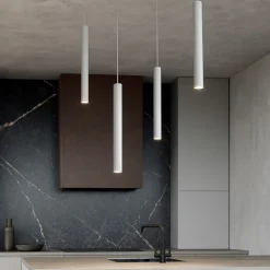 Lampadari Cucina-Top Light Lampadario da cucina toplight cilindri grigio con decentramento