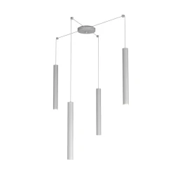 Lampadari Cucina-Top Light Lampadario da cucina toplight cilindri grigio con decentramento