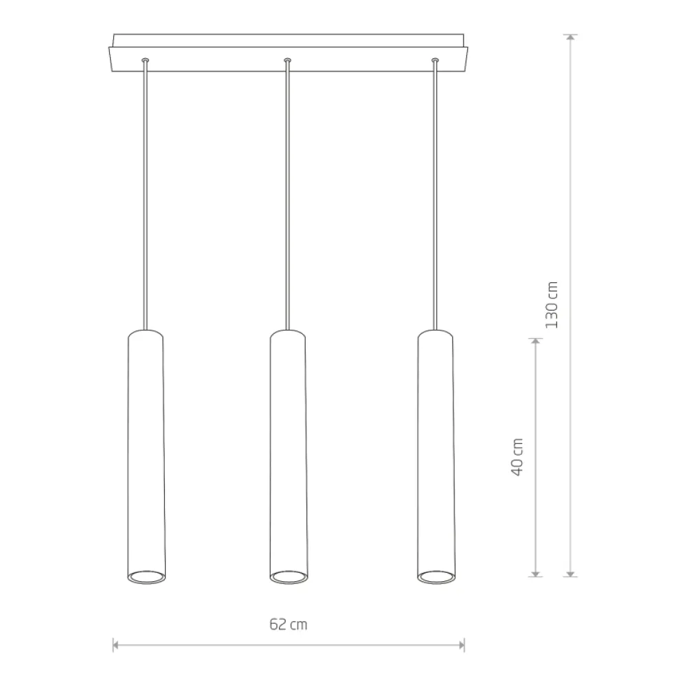 Lampadari Cucina-Selezionato da Mazzolaluce Lampadario da cucina tre luci cilindri bianco
