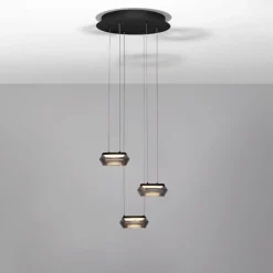 Lampadari Cucina-Selezionato da Mazzolaluce Lampadario da cucina tre luci sospese led 3000k dimmerabile