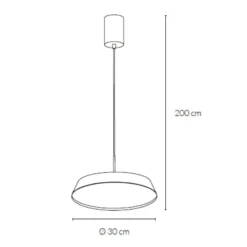 Lampadari Cucina-Vivida International Lampadario da cucina vivida pinco bronzo led 20w 3000k 4000k dimmerabile