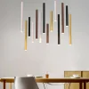 Lampadari Moderni-Selezionato da Mazzolaluce Lampadario da soggiorno moderno cilindri multicolor led 84w 3000k