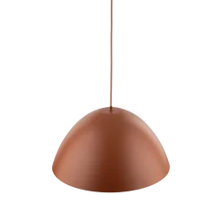 Lampadari Cucina-Selezionato da Mazzolaluce Lampadario da tavolo cupola di metallo 50cm colore mattone