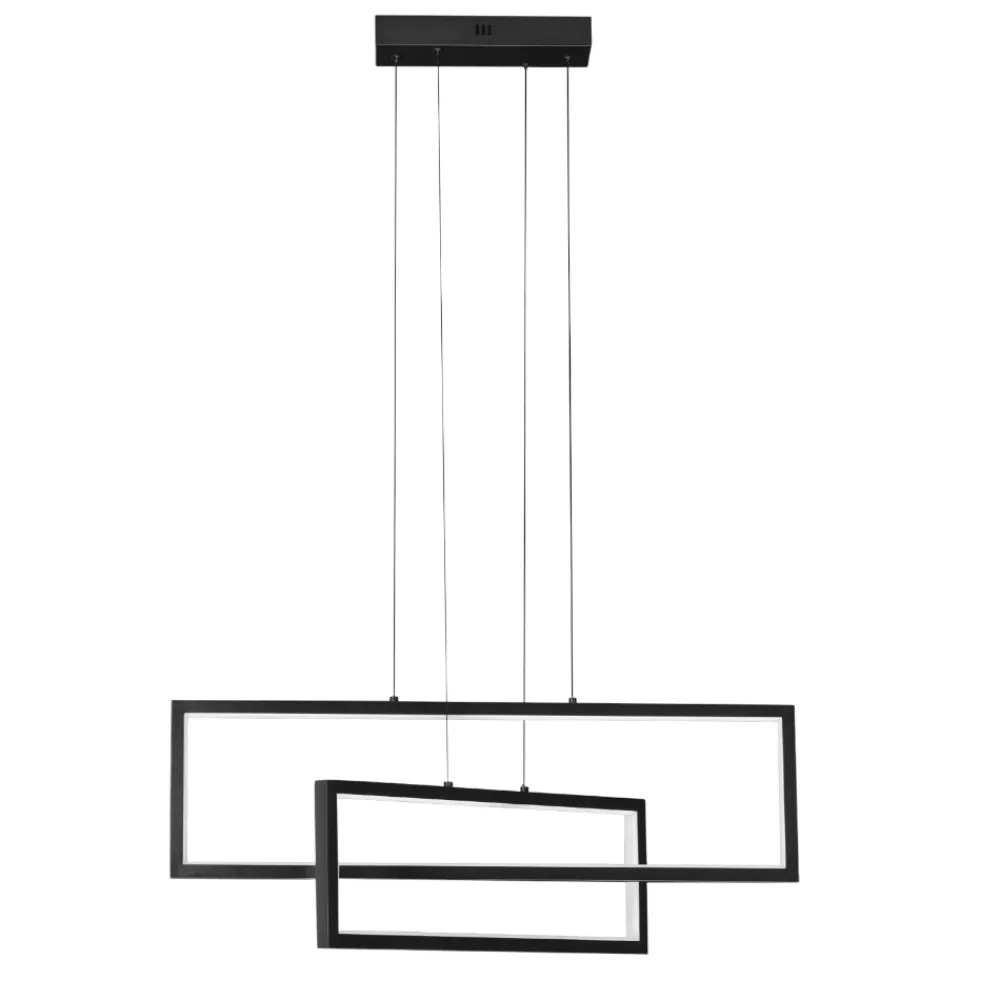 Lampadari Cucina-Selezionato da Mazzolaluce Lampadario da tavolo per cucina led 3200k rettangolare nero