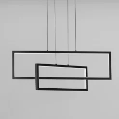 Lampadari Cucina-Selezionato da Mazzolaluce Lampadario da tavolo per cucina led 3200k rettangolare nero