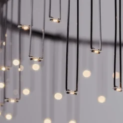Lampadari Moderni-Selezionato da Mazzolaluce Lampadario design cielo stellato design moderno nero