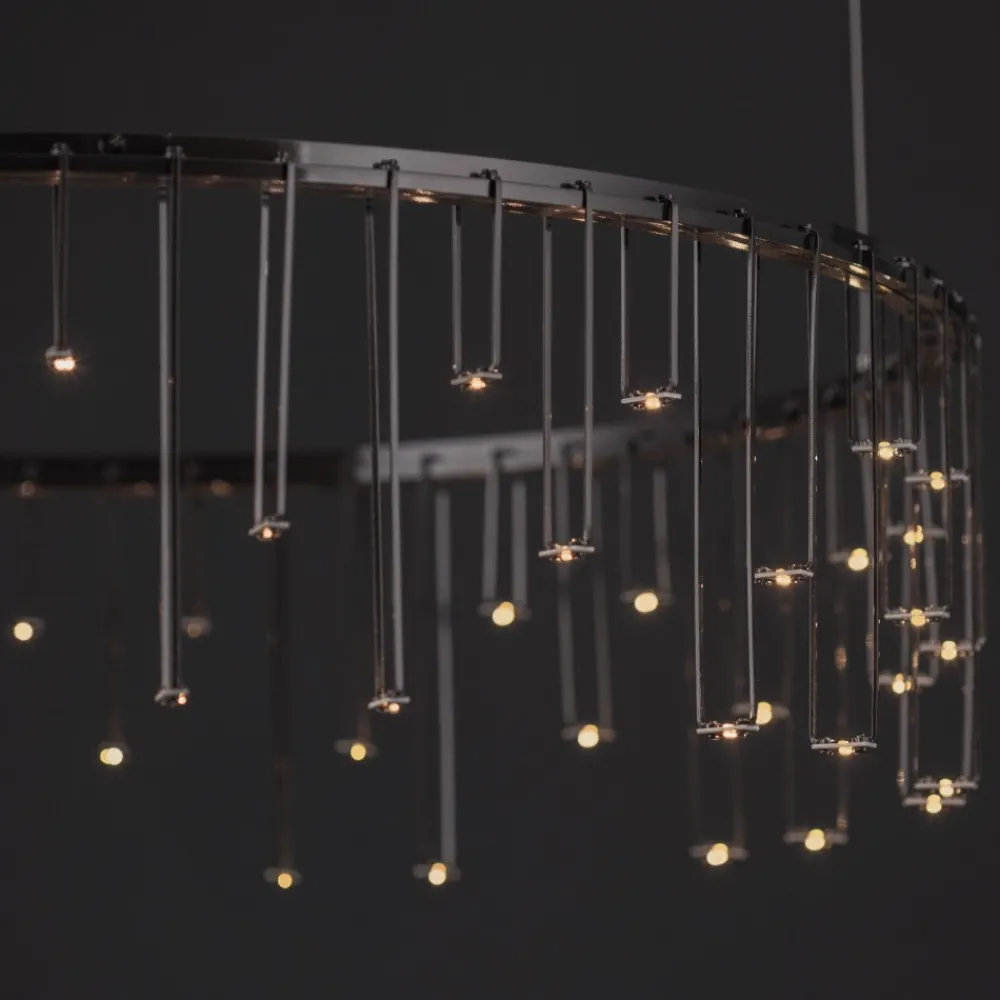 Lampadari Moderni-Selezionato da Mazzolaluce Lampadario design cielo stellato design moderno nero